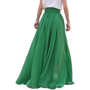 Sweeping maxi skirt in sunny yellow NWT